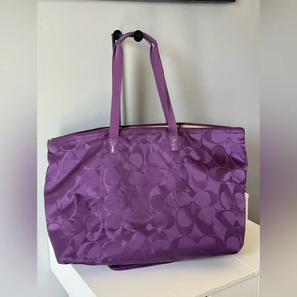 Coach Nylon Large Weekender Tote w/ Pouch - Picture 7 of 9